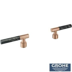 Grohe - Grohe Atrio Private Collection Duvardan Ankastre Lavabo Bataryası İçin Kulp, Fırçalı Bakır