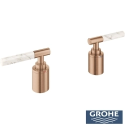 Grohe - Grohe Atrio Private Collection 5 Delikli Ankastre Küvet Bataryası İçin Kulp, Fırçalı Bakır