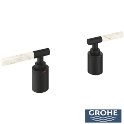 Grohe - Grohe Atrio Private Collection 5 Delikli Ankastre Küvet Bataryası İçin Kulp, Hayalet Siyah