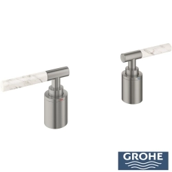 Grohe - Grohe Atrio Private Collection 5 Delikli Ankastre Küvet Bataryası İçin Kulp, Saten Çelik - 48464MS0
