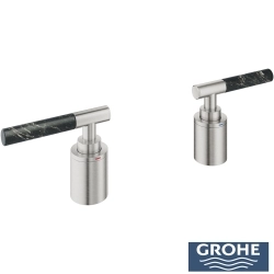 Grohe - Grohe Atrio Private Collection 5 Delikli Ankastre Küvet Bataryası İçin Kulp, Paslanmaz Çelik