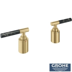 Grohe - Grohe Atrio Private Collection 5 Delikli Ankastre Küvet Bataryası İçin Kulp, Fırçalı Altın