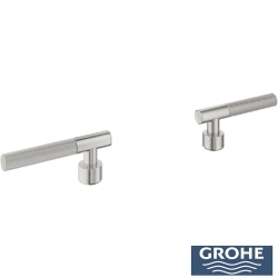 Grohe - Grohe Atrio Private Collection Duvardan Ankastre Lavabo Bataryası İçin Kulp, Paslanmaz Çelik