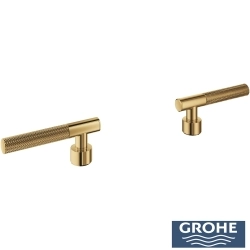 Grohe - Grohe Atrio Private Collection Duvardan Ankastre Lavabo Bataryası İçin Kulp, Altın