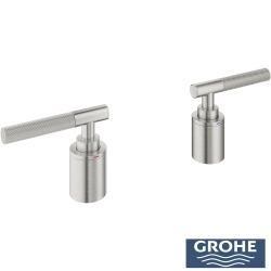Grohe - Grohe Atrio Private Collection 5 Delikli Ankastre Küvet Bataryası İçin Kulp, Paslanmaz Çelik