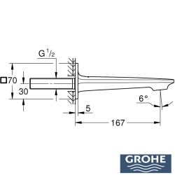 Grohe - Grohe Allure Çıkış Ucu, Saten Grafit