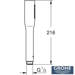 Grohe - Grohe Euphoria Cosmopolitan Stick El Duşu, 1 Akışlı, Mat Siyah