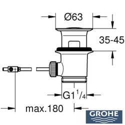 Grohe - Grohe Tapa Takımı Bas-Aç Süzgeç