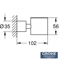 Grohe - Grohe Atrio Cam Sabunluk Tutacağı, Saten Grafit