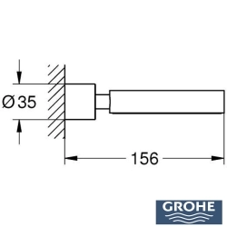 Grohe - Grohe Atrio Sabunluk Tutacağı, Saten Çelik