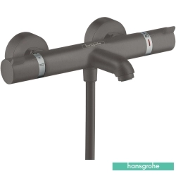 Hansgrohe - Hansgrohe Ecostat 1000 Termostatik Banyo Bataryası, Mat Siyah Krom