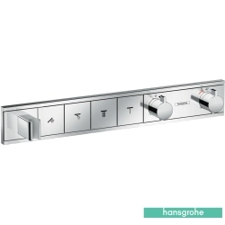 Hansgrohe - Hansgrohe RainSelect Ankastre Termostatik Banyo Bataryası, 4 Çıkışlı (Sıva Üstü Grubu)