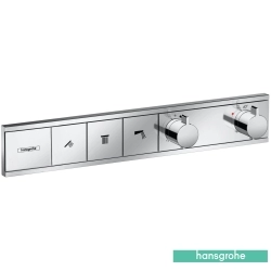 Hansgrohe - Hansgrohe RainSelect Ankastre Termostatik Banyo Bataryası, 3 Çıkışlı (Sıva Üstü Grubu)