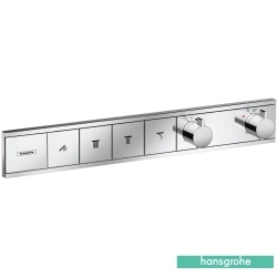 Hansgrohe - Hansgrohe RainSelect Ankastre Termostatik Banyo Bataryası, 4 Çıkışlı (Sıva Üstü Grubu)