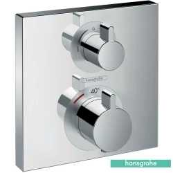 Hansgrohe - Hansgrohe Ecostat Square Ankastre Termostatik Banyo Bataryası, 2 Çıkışlı (Sıva Üstü Grubu)