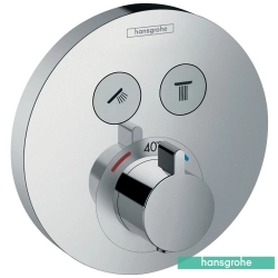 Hansgrohe - Hansgrohe ShowerSelect S Ankastre Termostatik Banyo Bataryası, 2 Çıkışlı (Sıva Üstü Grubu)