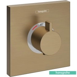 Hansgrohe - Hansgrohe ShowerSelect Ankastre Termostatik Duş Bataryası, Mat Bronz (Sıva Üstü Grubu)