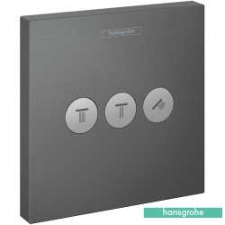 Hansgrohe - Hansgrohe ShowerSelect Yönlendirici, 3 Çıkışlı, Mat Siyah Krom