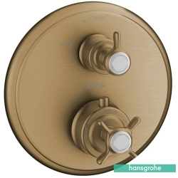 Hansgrohe - Hansgrohe Axor Montreux Ankastre Termostatik Duş Bataryası, Mat Nikel (Sıva Üstü Grubu)