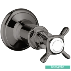 Hansgrohe - Hansgrohe Axor Montreux Ankastre Stop Valf, Parlak Siyah Krom (Sıva Üstü Grubu)