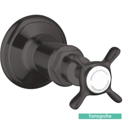 Hansgrohe - Hansgrohe Axor Montreux Ankastre Stop Valf, Mat Siyah Krom (Sıva Üstü Grubu)