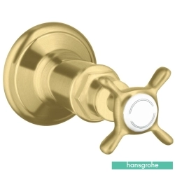 Hansgrohe - Hansgrohe Axor Montreux Ankastre Stop Valf, Mat Pirinç (Sıva Üstü Grubu)