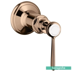 Hansgrohe - Hansgrohe Axor Montreux Ankastre Stop Valf, Parlak Kırmızı Altın (Sıva Üstü Grubu)