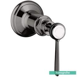 Hansgrohe - Hansgrohe Axor Montreux Ankastre Stop Valf, Parlak Siyah Krom (Sıva Üstü Grubu)