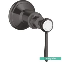 Hansgrohe - Hansgrohe Axor Montreux Ankastre Stop Valf, Mat Siyah Krom (Sıva Üstü Grubu)