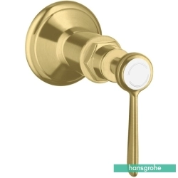 Hansgrohe - Hansgrohe Axor Montreux Ankastre Stop Valf, Mat Pirinç (Sıva Üstü Grubu)