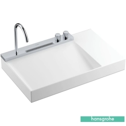 Hansgrohe - Hansgrohe Avalegra AquaUnit 780/475 Entegre Batarya Banklı Etajerli Lavabo, 78 cm (Entegre Lavabo Bataryası ve Duş Spreyi Dahil)