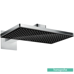 Hansgrohe - Hansgrohe Rainmaker Select 460 1 Jet Tepe Duşu, Siyah/Krom (Duş Dirseği Dahil)
