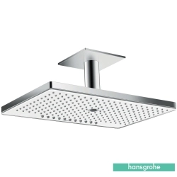 Hansgrohe - Hansgrohe Rainmaker Select 460 3 Jet Tepe Duşu, Beyaz/Krom (Tavandan Dirsek Dahil)