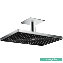 Hansgrohe - Hansgrohe Rainmaker Select 460 3 Jet Tepe Duşu, Siyah/Krom (Tavandan Dirsek Dahil)