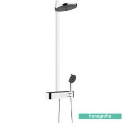 Hansgrohe - Hansgrohe Pulsify S 260 2 Jet Termostatik Banyo Bataryalı Duş Kolonu (Yuvarlak Tepe Duşlu)