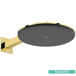 Hansgrohe - Hansgrohe Raindance Alive S 300 2 Jet Yuvarlak Tepe Duşu, EcoSmart Özellikli, Parlak Altın (Duvardan Dirsek Dahil)