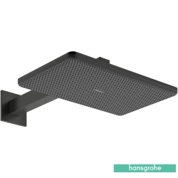 Hansgrohe - Hansgrohe Raindance Alive Q 210 2 Jet Dikdörtgen Tepe Duşu, EcoSmart Özellikli, Mat Siyah Krom (Duvardan Dirsek Dahil)