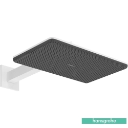 Hansgrohe - Hansgrohe Raindance Alive Q 210 2 Jet Dikdörtgen Tepe Duşu, EcoSmart Özellikli, Satin Beyaz (Duvardan Dirsek Dahil)