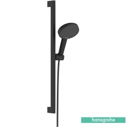 Hansgrohe - Hansgrohe Raindance Alive Select S 65 Sürgülü Duş Seti (3 Akışlı) EcoSmart Özellikli, Satin Siyah