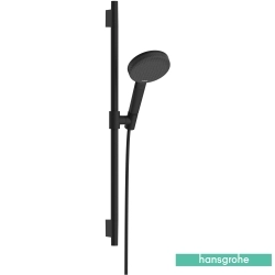 Hansgrohe - Hansgrohe Raindance Alive Select S 65 Sürgülü Duş Seti, EcoSmart, Satin Siyah (3 Akışlı)