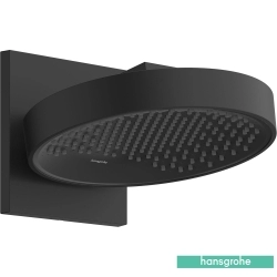 Hansgrohe - Hansgrohe Rainfinity 250 1 Jet Yuvarlak Tepe Duşu, Satin Siyah (Duvardan Dirsek Dahil)