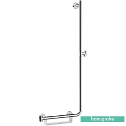 Hansgrohe - Hansgrohe Unica Comfort 110 cm Duş Sürgüsü, Beyaz/Krom (Sağ)