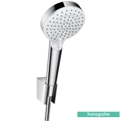 Hansgrohe - Hansgrohe Crometta Vario Porter 100 El Duşu Takımı, 2 Fonksiyonlu, Beyaz/Krom