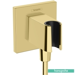Hansgrohe - Hansgrohe FixFit E Duş Askılı Çıkış Dirseği, Parlak Altın