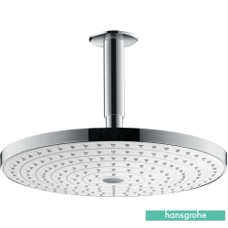 Hansgrohe - Hansgrohe Raindance Select S 300 Tepe Duşu, 2 jet, Tavan Bağlantı Dirsek Dahil, Beyaz/Krom