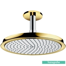 Hansgrohe - Hansgrohe Raindance Classic Tepe Duşu, 240 1 jet, Tavan Bağlantısı Dahil, Krom/Altın