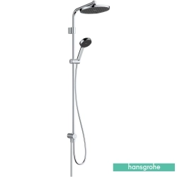 Hansgrohe - Hansgrohe Activera S 240 1 Jet Duş Kolonu, EcoSmart Özellikli (Yuvarlak Tepe Duşlu)