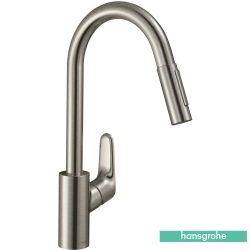 Hansgrohe - Hansgrohe Focus Spiralli Eviye Bataryası, Paslanmaz Çelik