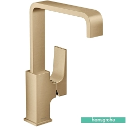 Hansgrohe - Hansgrohe Metropol Yüksek Lavabo Bataryası, Sifon Kumandalı, Mat Siyah Krom