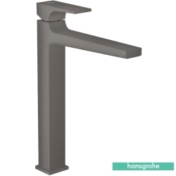 Hansgrohe - Hansgrohe Metropol Tezgah Üstü Lavabo Bataryası, Sifon Kumandalı, Mat Siyah Krom